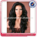 Manufacture Supply Fast Shipping Brazilian Virgin Hair Natural Wavy Brown Silk Top Lace Front Wig